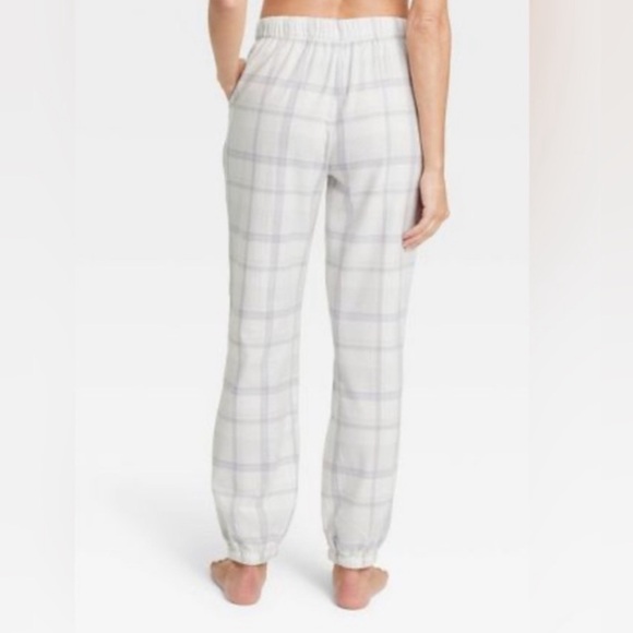 Stars Above Flannel Jogger Pants XXL Plaid Elastic Waist Pockets Drawstr… - Picture 2 of 11